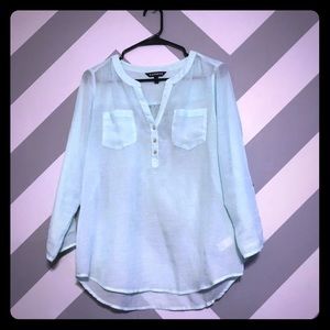 ➡️JUST ADDED⬅️ Express Teal Linen-Like Top